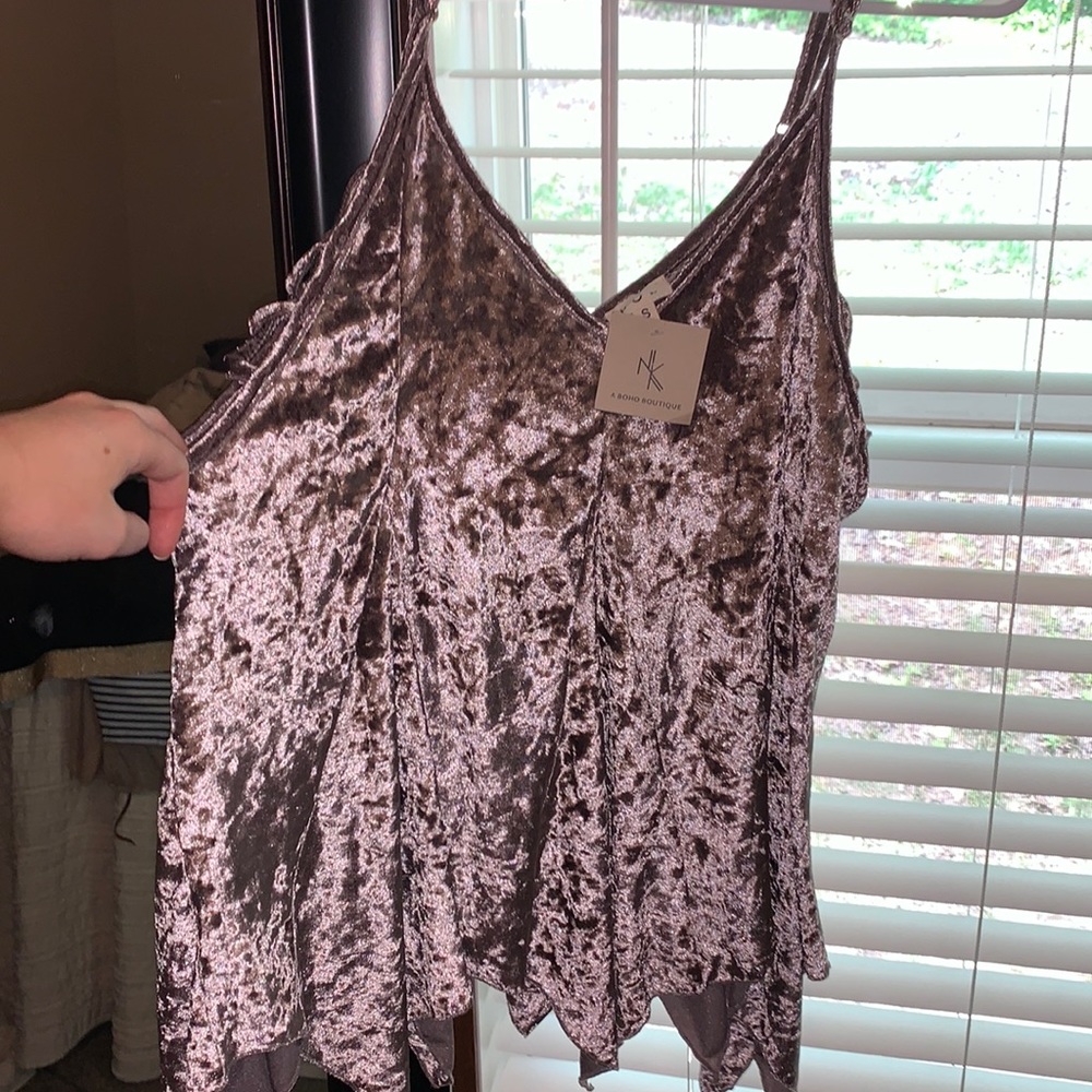 Velvet tank top